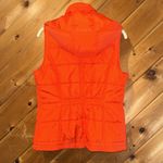 New York & Company neon orange puffer vest with hood Size M Photo 4