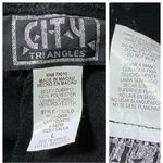 90s Vintage Black Whimsigoth Prom Dress. Medium. Empire Waist Polka Dot Glitter Photo 10