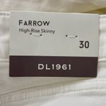 DL1961 NWT Size 30 Farrow White Denim High Rise Ankle Jeans $139 Photo 3