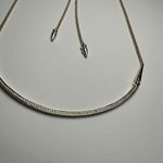 Kendra Scott  Scottie CZ Cubic Zirconia Necklace Adjustable Length Curved Bar Photo 9