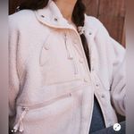 Free People Movement Hatch Hit The Slopes Fleece Jacket Natural Size S Photo 3