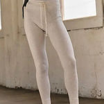Free People #30 NWT Catch All Fleece Leggings in Oatmeal Heather Photo 0