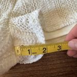 NWOT Boutique Macrame Eyelet Lace Crochet Woven Romper Festival M Wooden Buttons White Size M Photo 6