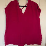 Kona Sol  Fuchsia Pink Beach Coverup Shirt Size Large Photo 0