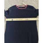 Talbots  Cotton Textured Crewneck Sweater Pink Details Preppy Size Medium Petite Photo 5