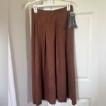 Lysse Vegan Suede Brown Skirt Photo 1