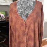 Z Supply  Mineral Wash Oversized Button Front Cardigan in Rust Clay Medium Photo 3