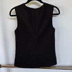 Theory  Black Classic Textured High Neck Sleeveless Career Top Summer Basic Small Photo 2