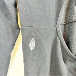 Free People NEW Movement Flash Forward Glitter Cut Out Back Jumpsuit M/L Black Photo 6