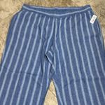 Old Navy Women's Blue Stripe High-Waisted Linen Blend Wide Leg Pants XXL NEW Photo 2