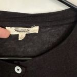 Madewell NEW Black Wool-Blend Crewneck Cardigan - Size: Small Photo 3