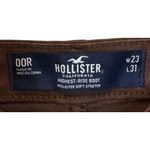 Hollister  Women's Pants Highest-Rise Bootcut Leg Split Side Hem Brown 23x31‎ NWT Photo 6