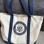 US House of Representatives Tote Bag Canvas Navy Blue Travel Shopper Photo 0