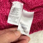 Jones New York  SPORT Zip Up Cable Knit Sweater Womens Medium Pink Warm Cozy Photo 6