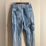 Women’s unbranded straight leg cargo jeans size 26x29 Blue Photo 3