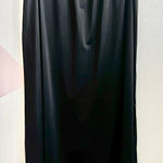 Vintage Black Slip Maxi Skirt Nylon Lingerie Gothic Witchy‎ Whimsigoth Large Photo 0
