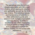 Selenite & Kyanite Heart Sterling Necklace White Photo 3