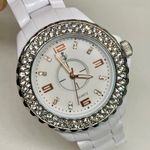 Premier Designs  40mm women watch White & Silver Toned stylish Link running Photo 1