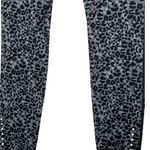 Nike Running Leggings Womens M Leopard Ankle 7/8 Pants Workout Athleisure Gray Photo 5
