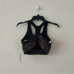 Varley NWT  Basset Sports Bra: Iron Grey Cheetah Print Size S Photo 4