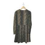 ZARA ombré animal blue leopard print pullover dress medium Photo 1