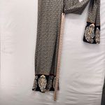 Wide Leg Boho Swim Cover Up Pants Black Large Photo 7