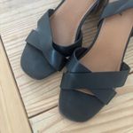 Style & Co Black Heeled Sandals with Ankle Strap Photo 2