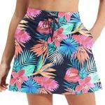 Speedo Skort Swim Skirt Floral UPF 50+ Protection Stretch Cruise Beach Vacation Photo 0