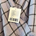 Urban Outfitters Dress Womens Small Linen Mini Bleted Amanda Lavender Faux Wrap Photo 8