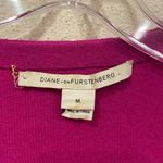 Diane Von Furstenberg  Cashmere Blend Draped Cardigan Size M VGUC Photo 2