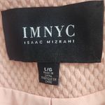 Isaac Mizrahi  Powder Pink Collarless Jacket Size Large IMNYC Pastel Pink Jacket Photo 5