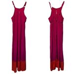 Old Navy  Maxi Dress Pink Orange Hemline Sleeveless Keyhole Womens Size XL Photo 1