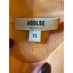 AGOLDE  Sweatshirt Women XS‎ Orange Sherbert The Round Shoulder Athleisure NWT Photo 4