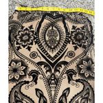 SheIn Womens Beige Black Velvet Burnout Maxi Skirt Sz M Whimsigoth Gothic Photo 5