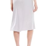 Theory Silk Georgette Knee Length Slip Skirt in Hydrangea M Photo 4