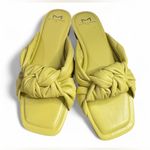 Marc Fisher  Farisa Slide Sandal green Yellow Flip Flop Thong 7.5 Photo 1