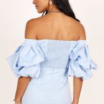 DO+BE NWT Med blue mini dress Photo 4