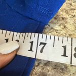 Ellen Tracy Blue Ruched Sheath Cocktail Dress Photo 3