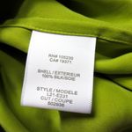 Equipment NWT Slim Signature in Citron Satin Silk Button Down Shirt M $238 Photo 3