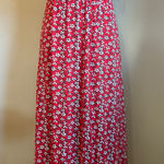 Loveappella Torri med Maxi Dress Red Floral boho flowy cottage fairy Y2K whimsi Photo 0