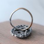 Vintage Ring Abalone Inlay Ring Statement Ring Photo 5