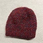 Burton  Red Purple Ribbed Knit Wool Beanie One Size EUC Photo 3