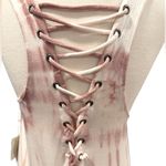 Ocean Drive  Coverup Pink Tie Dye Corset Laced Racer Back Sleeveless Small NWT Photo 3
