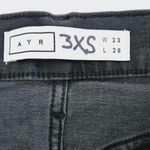 AYR  Black Charcoal The Riser Skinny Jeans Size 23 x 28 Photo 2