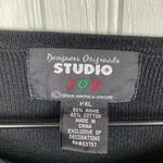 Vintage Designers Originals Studio Joy Cardigan Sweater Scottie Dogs Size PXL Black Photo 3