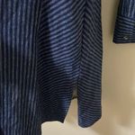 Paparazzi Jean  Stripe navy blue button front dress size m Photo 6