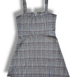 Aero Seriously Soft Size Large Black White Plaid Sleeveless Stretch Jumper Photo 0