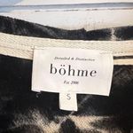 Bohme  Black and Off White Tie Dye Oversized
Crop Hoodie. Size Small. EUC Photo 10
