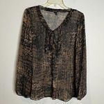 Nic+Zoe 🌺  silk patterned blouse Photo 0