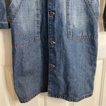 Ted Marynus Classic Blue Denim Duster Jacket Size Petite dress romper retro Photo 3